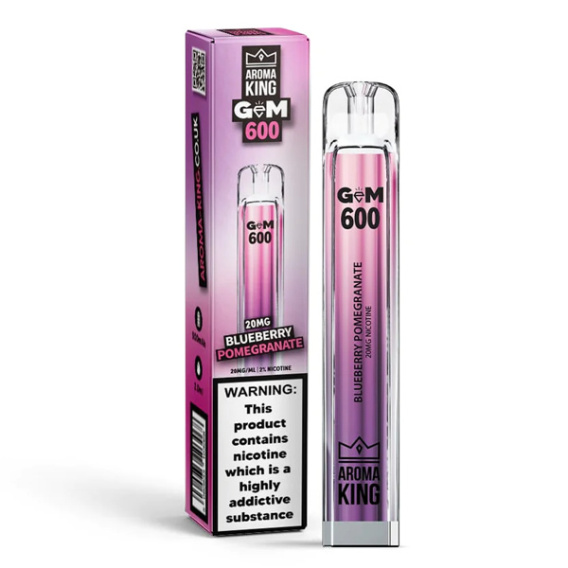 Aroma King Gem 700 Puffs 20mg - Blueberry Pomegranate